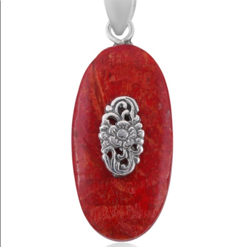 Sponge Coral Pendant in Sterling Silver
